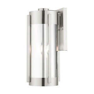 Sheridan - 3 Light Outdoor Wall Lantern in Contemporary Style - 8.5 Inches wide by 18.75 Inches high - 939551