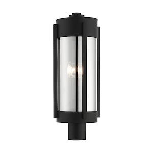 Sheridan - 3 Light Outdoor Post Top Lantern in Contemporary Style - 8.63 Inches wide by 22 Inches high