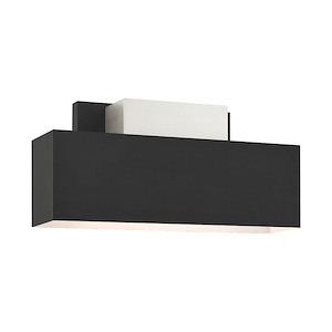 Lynx - 2 Light Outdoor ADA Wall Lantern in Contemporary Style - 14 Inches wide by 6.75 Inches high