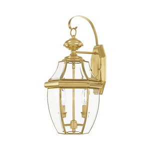 Monterey - 2 Light Outdoor Wall Lantern in Traditional Style - 10.5 Inches wide by 20.25 Inches high - 189722