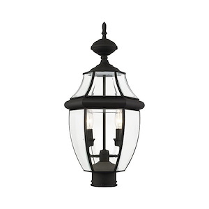 Monterey - 2 Light Outdoor Post Top Lantern in Traditional Style - 10.5 Inches wide by 21.5 Inches high