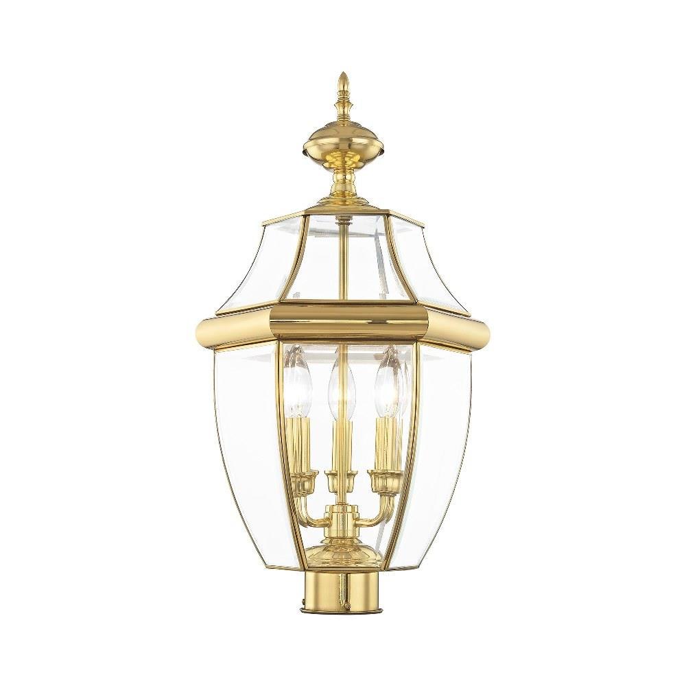 Livex-Lighting---2354-02---Monterey---3-Light-Outdoor -Post-Top-Lantern-in-Traditional-Style---12.5-Inches-wide-by-23.5-Inches-high