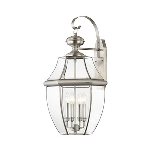 Monterey - 4 Light Outdoor Wall Lantern in Traditional Style - 16 Inches wide by 30 Inches high - 189783
