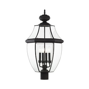 Monterey - 4 Light Outdoor Post Top Lantern in Traditional Style - 16 Inches wide by 29 Inches high - 189782