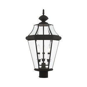 Georgetown - 3 Light Outdoor Post Top Lantern in Traditional Style - 13 Inches wide by 23.25 Inches high