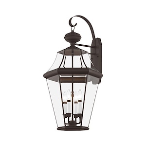 Georgetown - 4 Light Outdoor Wall Lantern in Traditional Style - 16 Inches wide by 30 Inches high