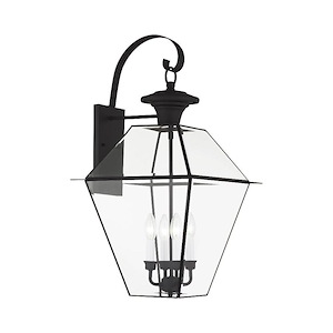 Westover - 4 Light Outdoor Wall Lantern in Farmhouse Style - 15 Inches wide by 27.5 Inches high