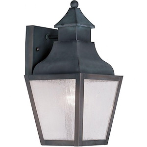 Vernon - One Light Outdoor Wall Lantern - 6 Inches wide by 12.5 Inches high - 374520