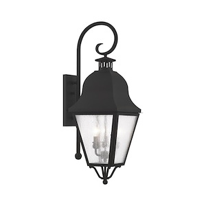 Amwell - 3 Light Outdoor Wall Lantern in Farmhouse Style - 10.5 Inches wide by 32 Inches high - 189844