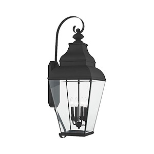 Exeter - 4 Light Outdoor Wall Lantern in Farmhouse Style - 14 Inches wide by 36 Inches high - 189826