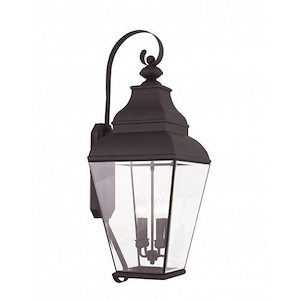 Exeter - 4 Light Outdoor Wall Lantern in Farmhouse Style - 14 Inches wide by 36 Inches high
