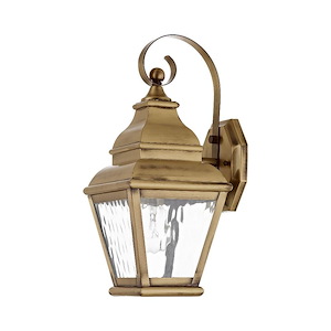 Exeter - 1 Light Outdoor Wall Lantern in Farmhouse Style - 6.5 Inches wide by 14.5 Inches high