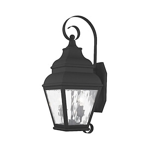 Exeter - 2 Light Outdoor Wall Lantern in Farmhouse Style - 8 Inches wide by 21.5 Inches high
