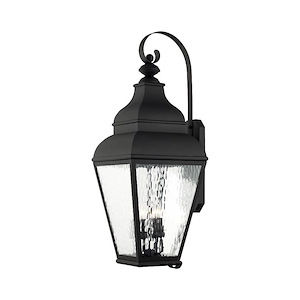 Exeter - 4 Light Outdoor Wall Lantern in Farmhouse Style - 14 Inches wide by 38 Inches high