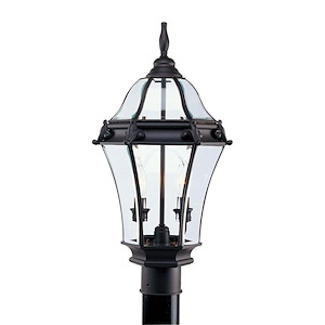 Fleur de Lis - 2 Light Outdoor Wall Lantern in Traditional Style - 11 Inches wide by 26 Inches high - 1219836