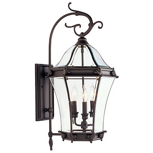 Fleur de Lis - 2 Light Outdoor Post Top Lantern in Traditional Style - 11 Inches wide by 22 Inches high - 1219807