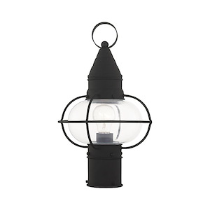Newburyport - 1 Light Outdoor Post Top Lantern in Bohemian Style - 8.75 Inches wide by 15 Inches high