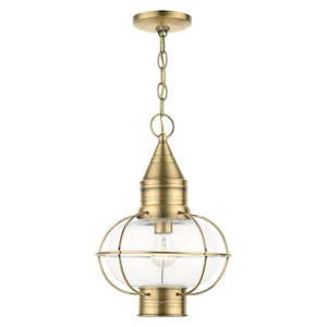 Newburyport - 1 Light Outdoor Pendant Lantern in Bohemian Style - 12 Inches wide by 16.75 Inches high