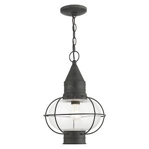 Newburyport - 1 Light Outdoor Pendant Lantern in Bohemian Style - 12 Inches wide by 16.75 Inches high