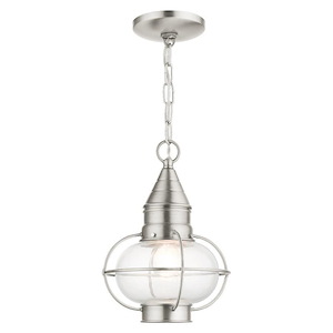 Newburyport - 1 Light Outdoor Pendant Lantern in Bohemian Style - 8.75 Inches wide by 11.75 Inches high - 1012198