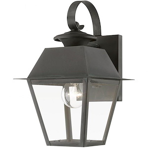 Wentworth - 1 Light Small Outdoor Wall Lantern In Classic Style-12.5 Inches Tall and 7.5 Inches Wide - 1220010