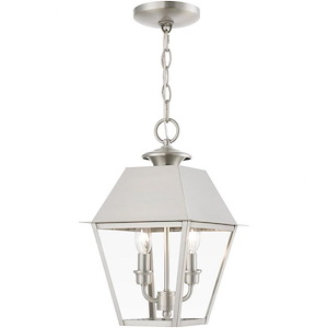 Wentworth - 2 Light Medium Outdoor Pendant In Classic Style-15 Inches Tall and 9 Inches Wide