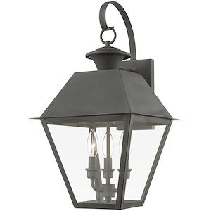 Wentworth - 3 Light Large Outdoor Wall Lantern In Classic Style-22 Inches Tall and 12 Inches Wide