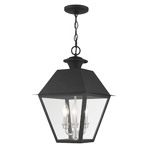 Mansfield - 3 Light Outdoor Pendant Lantern