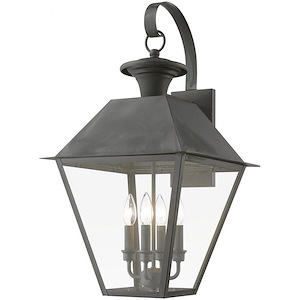Wentworth - 4 Light Extra Large Outdoor Wall Lantern In Classic Style-27.5 Inches Tall and 15 Inches Wide