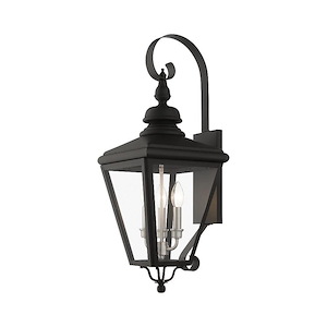 Adams - 3 Light Large Outdoor Wall Lantern In Traditional Style-29 Inches Tall and 10.63 Inches Wide - 1305710