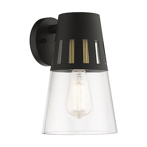 Covington - 1 Light Outdoor Medium Wall Lantern In Modern Style-11 Inches Tall and 7 Inches Wide - 1292165