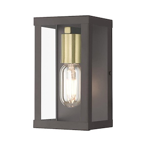 Gaffney - 1 Light Outdoor ADA Small Wall Lantern In Contemporary Style-8 Inches Tall and 4.5 Inches Wide - 1296638