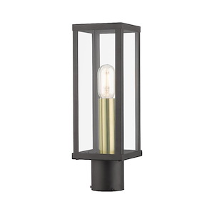 Gaffney - 1 Light Outdoor Post Top Lantern In Contemporary Style-15.5 Inches Tall and 5 Inches Wide - 1292094
