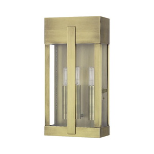 Berksford - 3 Light Large Outdoor Wall Lantern-17 Inches Tall and 8.5 Inches Wide - 1337526