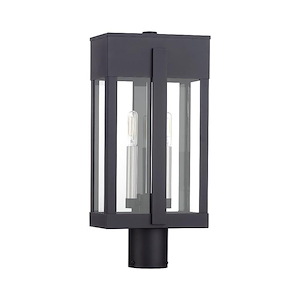 Berksford - 2 Light Large Outdoor Post Top Lantern-18.5 Inches Tall and 5 Inches Wide