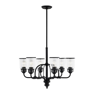 Lawrenceville - 6 Light Chandelier in Coastal Style - 26.25 Inches wide by 27 Inches high