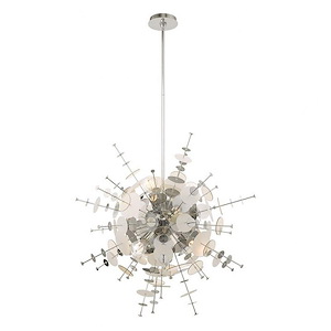 Circulo - 6 Light Pendant in Mid Century Modern Style - 30 Inches wide by 38 Inches high - 831751