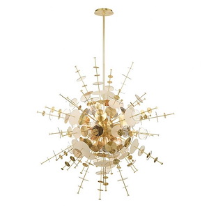 Circulo - 12 Light Grand Foyer Chandelier in Mid Century Modern Style - 50 Inches wide by 58 Inches high