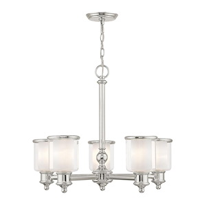 Middlebush - 5 Light Chandelier in Traditional Style - 25 Inches wide by 21.25 Inches high