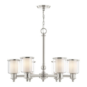 Middlebush - 6 Light Chandelier in Traditional Style - 28 Inches wide by 21.5 Inches high
