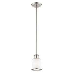 Middlebush - 1 Light Mini Pendant in Traditional Style - 5.5 Inches wide by 10 Inches high - 522697