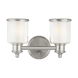 Middlebush - 2 Light Bath Vanity in Traditional Style - 14.5 Inches wide by 9 Inches high - 522696