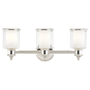 Middlebush - 3 Light Bath Vanity in Traditional Style - 23.5 Inches wide by 9 Inches high - 522695