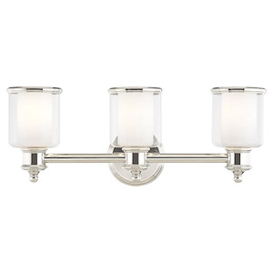 Middlebush - 3 Light Bath Vanity in Traditional Style - 23.5 Inches wide by 9 Inches high - 522695