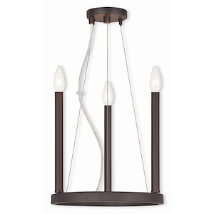 Alpine - 3 Light Mini Chandelier-25 Inches Tall and 12 Inches Wide