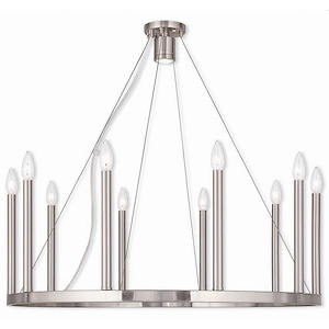 Alpine - 11 Light Chandelier in Modern Style - 32 Inches wide by 25 Inches high