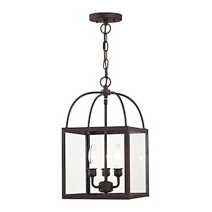 Milford - 3 Light Convertible Mini Pendant in Farmhouse Style - 10 Inches wide by 17 Inches high
