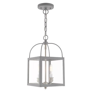 Milford - 2 Light Convertible Mini Pendant in Farmhouse Style - 8 Inches wide by 15 Inches high - 1029727