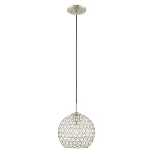 Cassandra - 1 Light Mini Pendant in Glam Style - 8.75 Inches wide by 12 Inches high