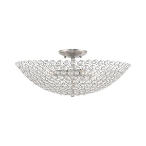 Cassandra - 4 Light Flush Mount in Glam Style - 19.75 Inches wide by 7.75 Inches high - 735746